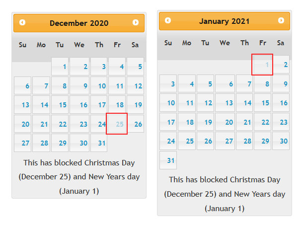 virtuemart block specific dates