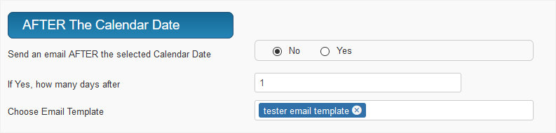 AFTER The Calendar Date