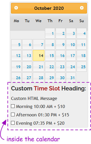 virtuemart time slot position inside